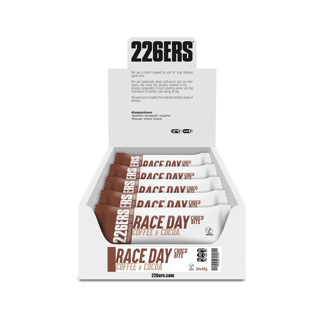 Энергетический батончик Endurance Fuel Bar Choco bits "КОФЕ И КАКАО" (60гр / BOX - 24) |226ERS|
