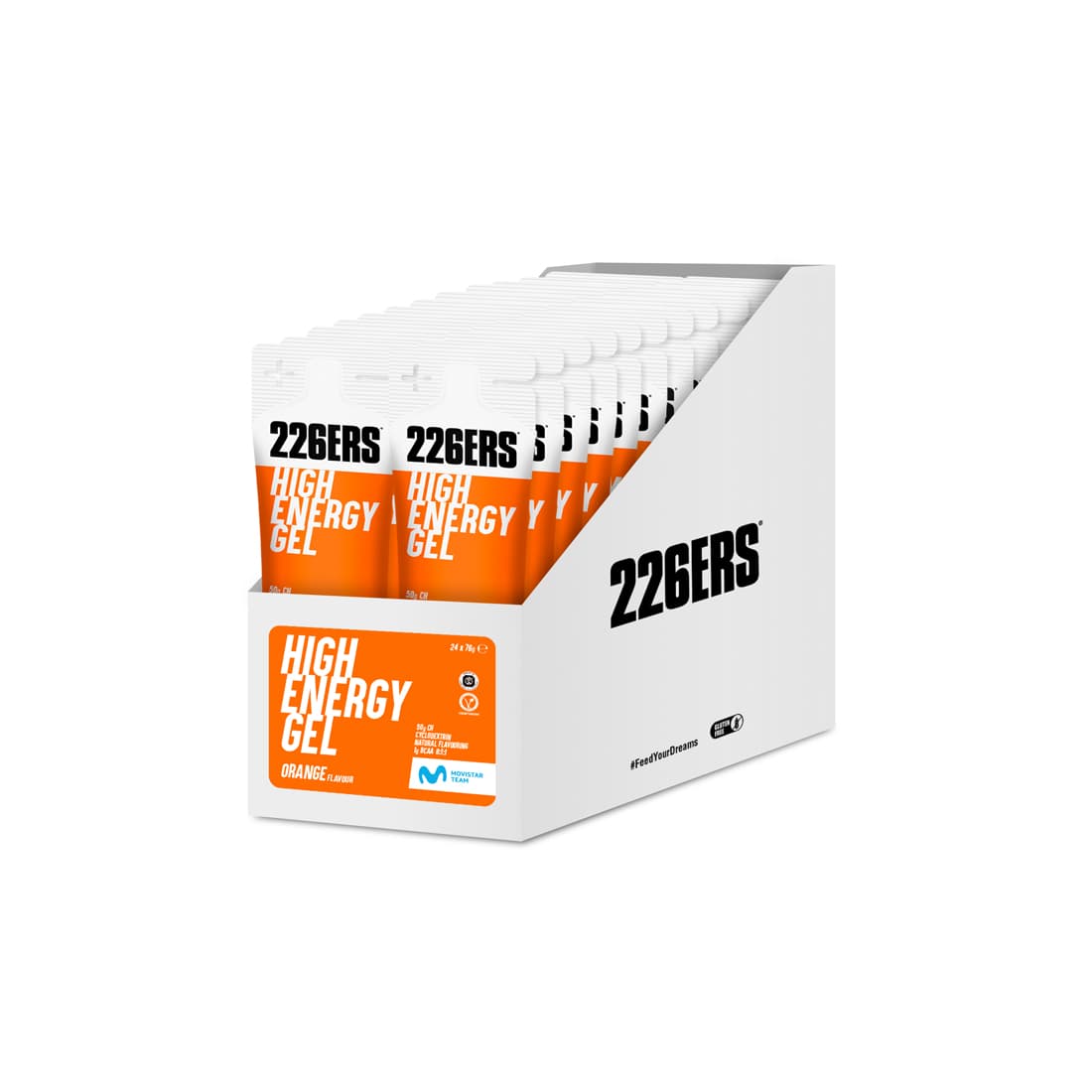 Гель High Energy "АПЕЛЬСИН BCAA" (76гр / BOX - 24) |226ERS|