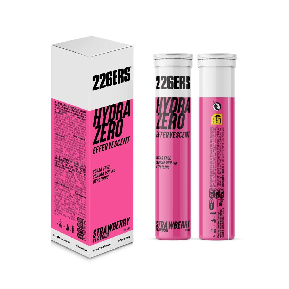Шипучие таблетки для гидратации Hydrazero Effervescent "КЛУБНИКА" (20 таблеток) |226ERS|