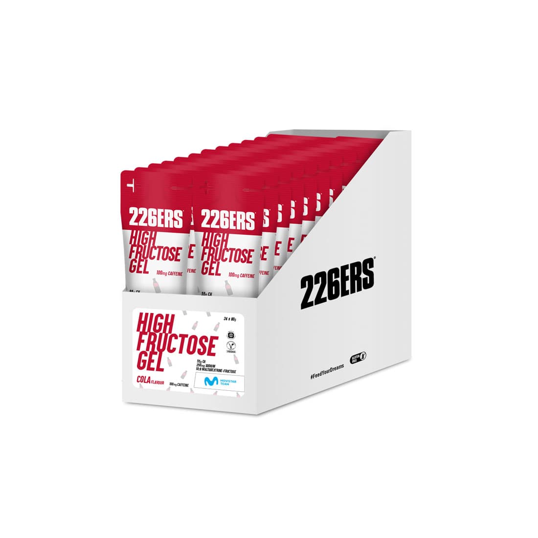 Гель High Fructose "КОЛА" Кофеин 100мг  (80гр / BOX - 24) |226ERS|