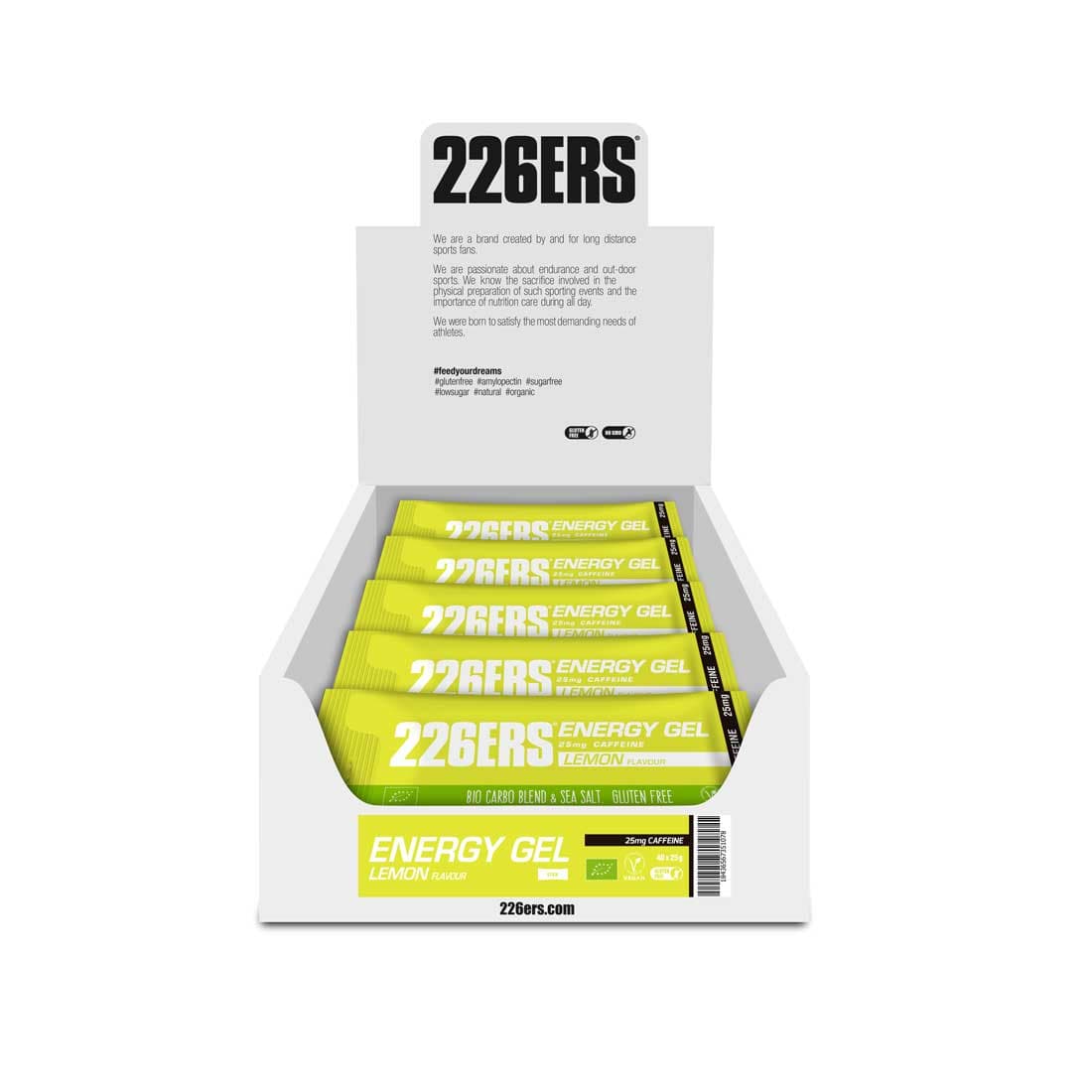 Гель Bio Energy "ЛИМОН” Кофеин 25мг (25гр стик / BOX - 40) |226ERS|