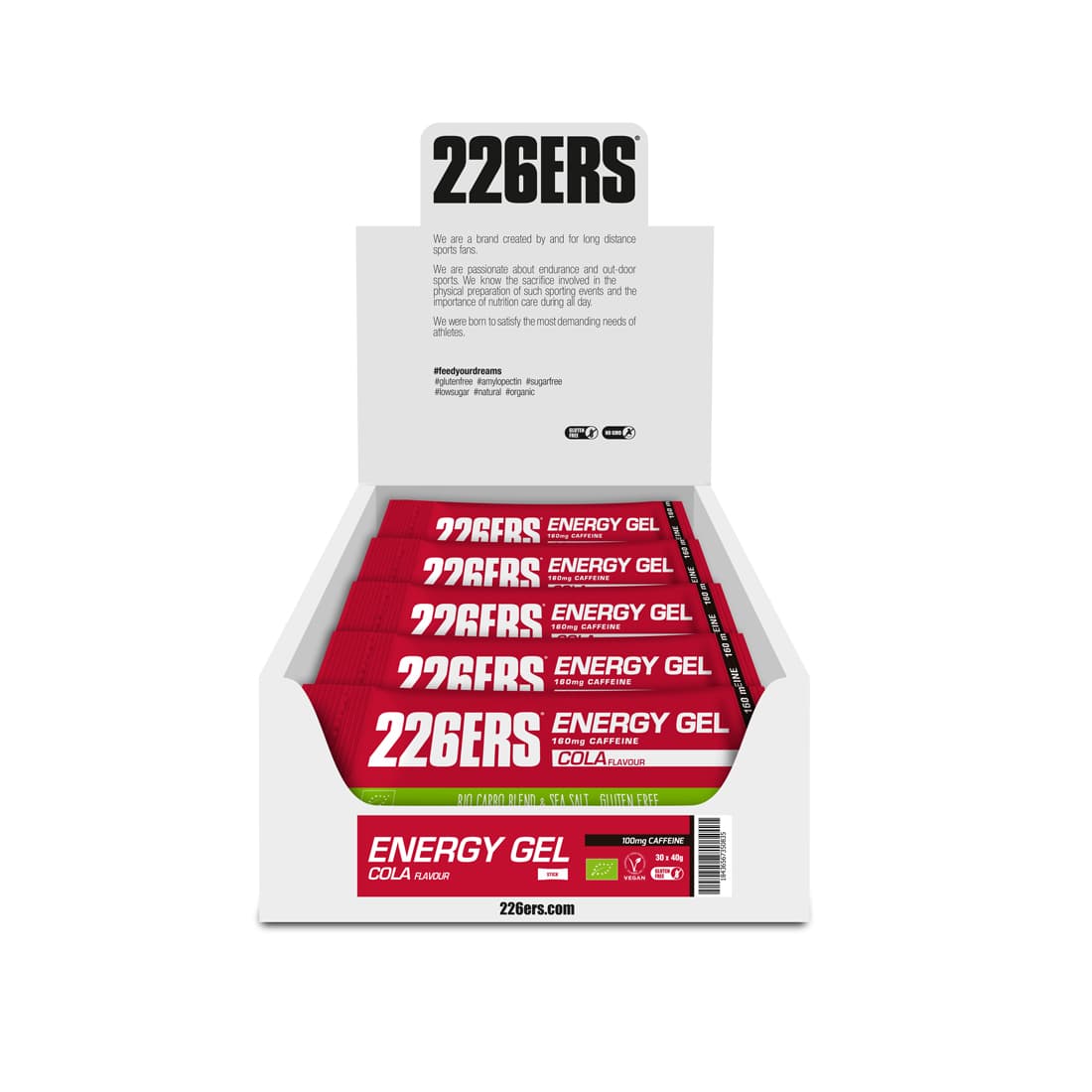 Гель Bio Energy "КОЛА” Кофеин 160мг (40гр / BOX - 30) |226ERS|
