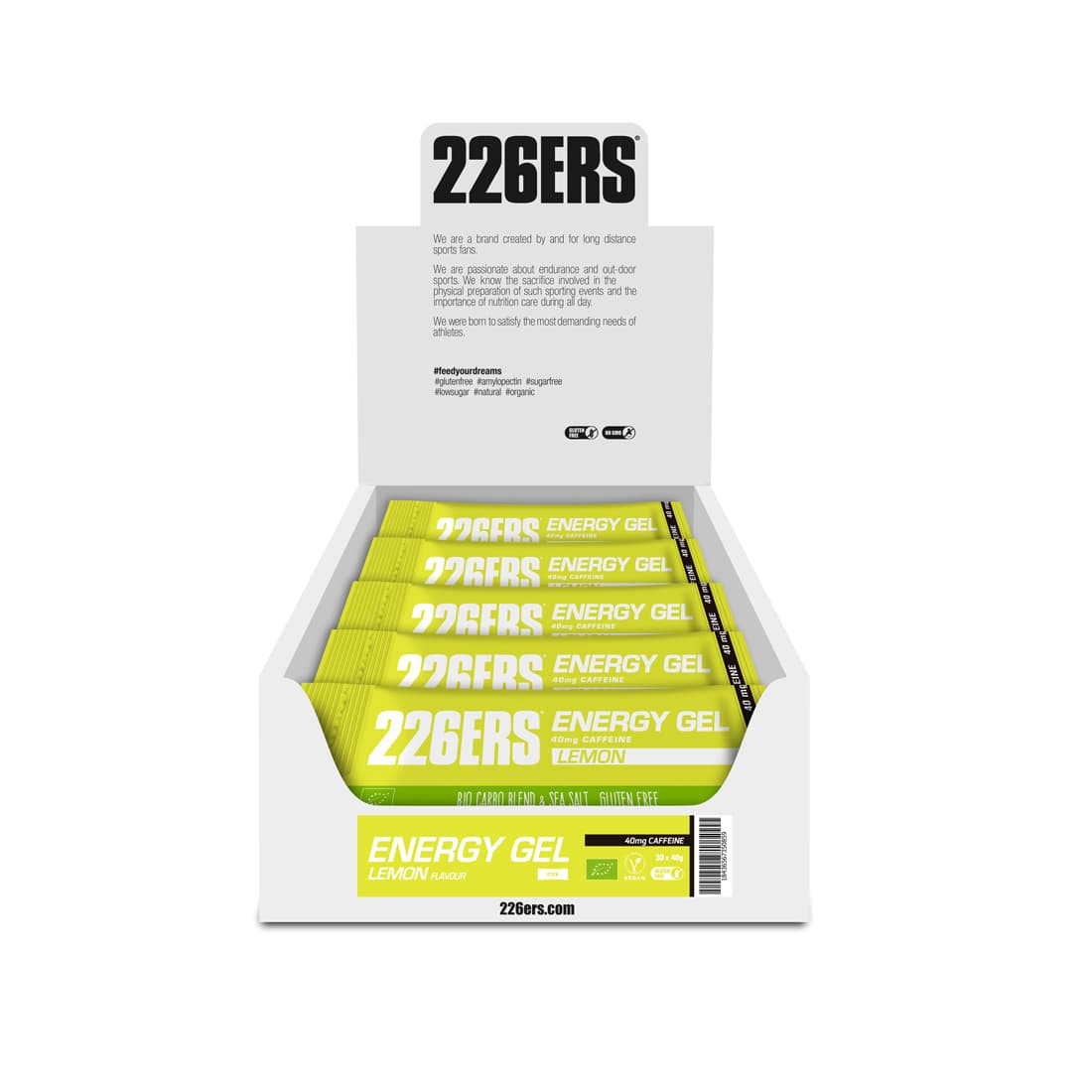 Гель Bio Energy "ЛИМОН” Кофеин 40мг (40гр / BOX - 30) |226ERS|