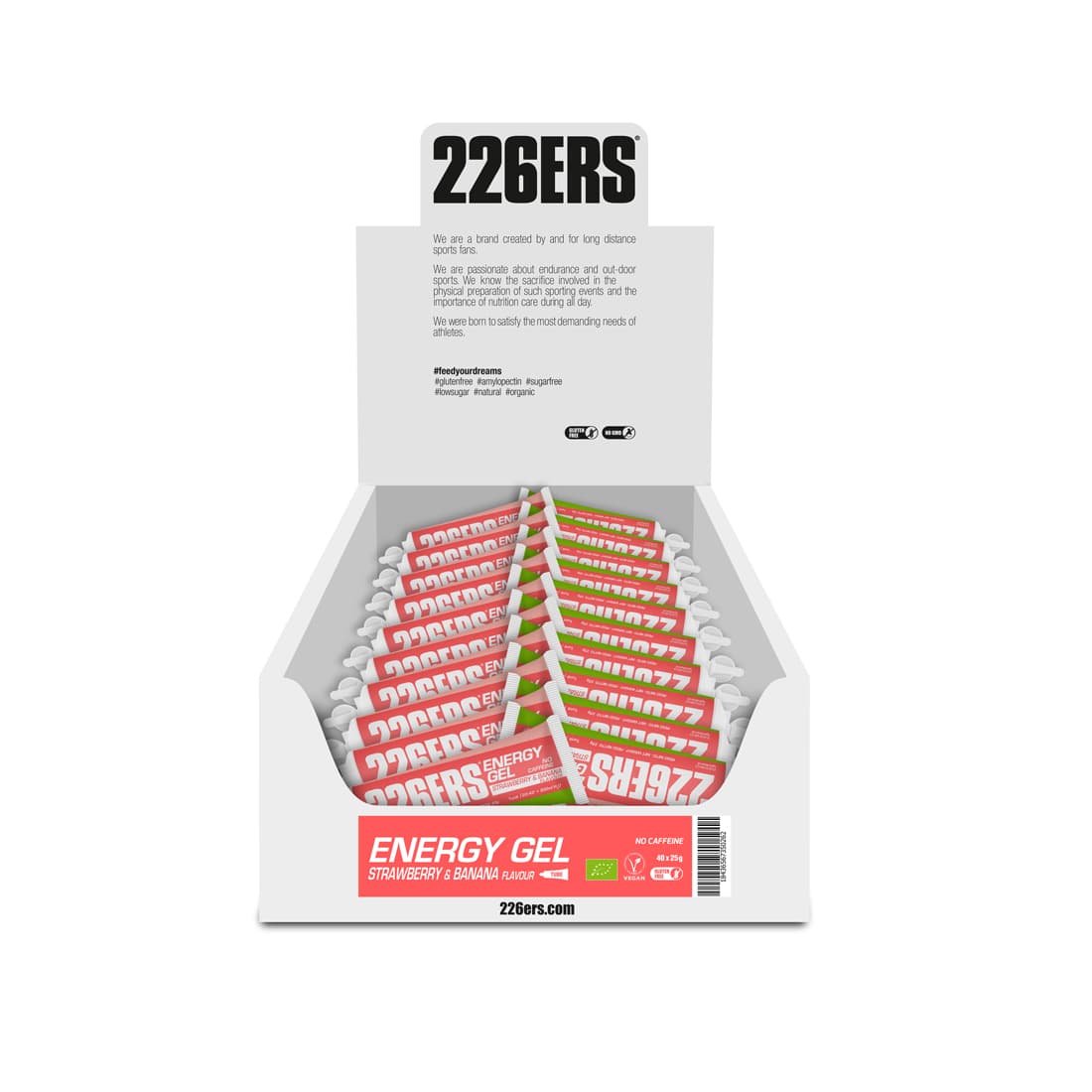 Гель Bio Energy "КЛУБНИКА И БАНАН” Без кофеина (25гр / BOX - 40) |226ERS|