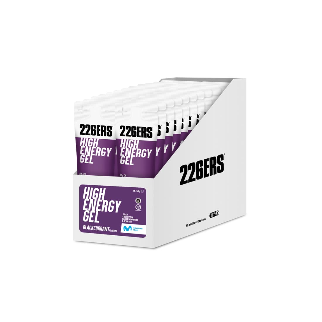 Гель High Energy с BCAA "ЧЕРНАЯ СМОРОДИНА” (76гр / BOX - 24) |226ERS|